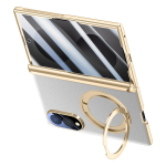 Samsung ZFold8 dėklai Magnetinis besisukantis stovas Stiklinis plėvelės dėklas Samsung Galaxy Z Fold 8, Wide Fold8, belaidžio įkrovimo dangtelis Galaxy Z Fold 8 pilka spalva