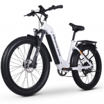 Shengmilo MX06 26&ldquo; Elektrinis kalnų dviratis 1000W(Peak) 48V 17.5Ah 80km Diskiniai stabdžiai 7 pavarų Suaugusiųjų elektrinis dviratis MX06&mdash;&mdash;500W (1000W Peak) balta
