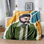 &bdquo;Disco Elysium Gamer&ldquo; animacinių filmų antklodė, mink&scaron;ta antklodė namų miegamojo lovai sofai i&scaron;kylai Kelionių biuro užvalkalai vaikams 130x150cm
