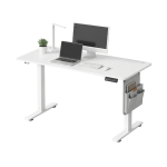 SONGMICS Elektrinis auk&scaron;čio reguliuojamas stalas, 180 x 80 x (72-120) cm, Reguliuojamo auk&scaron;čio stalas, 4 auk&scaron;čių atminties funkcija biurui, namų biurui balta