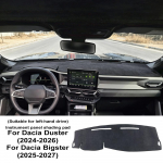 Dacia Duster 3 2024 2025 2026, Dacia Bigster 2025 2026, Apsauga nuo &scaron;viesos, Automobilio prietaisų skydelio danga, Flanelės kilimėlis, Priedai Regular Style LHD gray