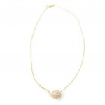 Les Tr&eacute;sors De Lily [H0522] - Collier Plaqu&eacute;-Or 'Sissi' blanc