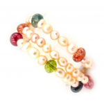 Les Tr&eacute;sors De Lily [K3248] - Bracelet 'Min&eacute;ralia' Tutti Frutti
