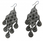 Les Tr&eacute;sors De Lily [L5774] - Boucles 'Carmen' noir