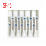 10 vnt./dėžutėje Dantų deimantiniai gręžtuvai, skirti didelės spartos rankiniam įrankiui, vidutiniam 1,6 mm odontologo įrankiams Stomatologijos laboratorija SF-15