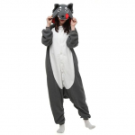 Žiemos suaugusiems gyvūnams Mike Duck Onesies Ryklys Katė Lapė Pižama Beždžionė Animaciniai Kostiumai Kombinezonai Kalėdiniai gobtuvai XL