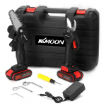KKmoon 21V 30mm belaidis be&scaron;epetis variklis 88VF elektrinis genėjimo žirklės 4 colių &scaron;epečio variklio pjūklo komplektas EU Plug įvairiaspalvis