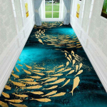 3D augalų prie&scaron;kambario kilimas pastoracinis kilimėlis koridorius grindų kilimėlis mink&scaron;tas praėjimo laiptai neslystantis ilgi 80x200cm