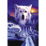 5D &bdquo;pasidaryk pats&ldquo; deimantų tapyba Kalnų kri&scaron;tolas gyvūnas, pilnas deimantais i&scaron;siuvinėtas vilkas meno paveikslas Mozaikos kryžminio dygsnio rinkinys namų dekoravimo dovana Full Round 50x70CM