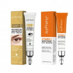 JoyPretty 4PCS paakių kremų rinkinys nuo tamsių ratų &scaron;alinimo akių mai&scaron;eliai serumas nuo rauk&scaron;lių senėjimo drėkinamasis balinamasis akių odos priežiūra oranžinė/geltona