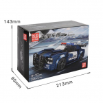 MOLD KING 27001 techniniai automobilių konstravimo žaislai Sportinio greičio lenktyninio automobilio modelis su ekrano dėžutės surinkimo kaladėlėmis Kalėdinės dovanos 27001