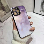 Prabangus mados grūdinto stiklo ra&scaron;alo marmurinis telefono dėklas, skirtas iPhone 15 14 13 12 11 Pro Max X XS XR XS Max 8 7 Plus smūgiams atsparus dangtelis iPhone 7 Plus juoda