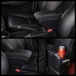 &bdquo;Renault Logan 2&ldquo; &bdquo;Renault Sandero 2&ldquo; automobilio porankių dėžutės vidus Specialus modernizavimo priedai Centrinė saugykla balta