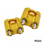 CNC motociklo universalus rankenos rankenos rankenos riebalų juostos stovų tvirtinimo spaustuko adapteris 22 mm 28 mm, skirtas Pit Dirt motociklų lenktynių priedams auksas