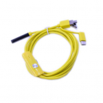 6 LED 7 mm objektyvo endoskopo vandeniui atspari tikrinimo borescope vamzdinė kamera, skirta Android 1.5M geltona