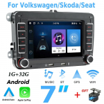 2Din Android Carplay GPS automobilinis multimedijos grotuvas, skirtas Volkswagen Golf Polo Tiguan Passat b7 b6/SEAT Leon/Skoda Octavia 2+32GB 1+32GB