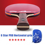 Deeplin 6 Stars Pro Carbon Structure stalo teniso raketė Ddvigubi spuogeliai - Guminė stalo teniso raketė Tenis De Mesa stalas
