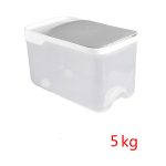 Užsandarintas ryžių kibiras Drėgmei ir vabzdžiams atspari ryžių dėžutė su dangteliu sustorinta permatoma plastikine laikymo dėžute