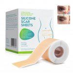 Silikoniniai randų lipdukai, medicininiai silikoniniai lengvai nuplė&scaron;iami gelio ritinėliai, medicininės klasės 4cm*1.5m