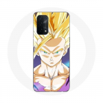 Coque pour Oppo A74 5G Dragon Ball Manga Sangoku Visage &eacute;nerv&eacute;