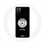 Coque pour Xiaomi Redmi Note 11s 5G Paris Saint Germain Logo PSG Fond Noir juoda