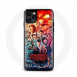 Coque pour Iphone 11 Pro Stranger Things Teaser Saison 4 Affiche Personnages Art