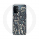 Coque pour Oppo A74 Game of Thrones Saison 8 Le Tr&ocirc;ne de Fer Affiche Personnages Fond Gris