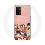 Coque pour Oppo A74 Demon slayer merry christmas affiche Anime Manga