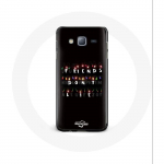 Coque pour Samsung Galaxy A3 Stranger Things Affiche Friends Don't Lie Joyeux no&euml;l