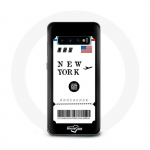 Coque pour Samsung Galaxy S10 Edge Billet d'avion New York