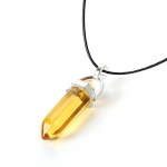 2023 &Scaron;e&scaron;iakampio stulpelio kvarco karoliai Turkis Rožinio kri&scaron;tolo pakabukas Karoliai moterims Grandinėlė Natūralaus akmens chokeris Papuo&scaron;alai