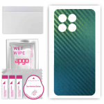 apgo Protective Skin Sticker for the back compatible with Honor X6a, Wrap Film, Foil, Vinyl - Pattern Carbon Chameleon CAKA1