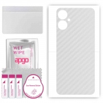 apgo Protective Skin Sticker for the back compatible with Tecno Spark 9 Pro, Wrap Film, Foil, Vinyl - Pattern Transparent Carbon