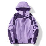 Moteri&scaron;ka rudens striukė, alpinizmo kostiumas, sportinė ir laisvalaikio striukė, lauko vėjo striukė 2XL violetinė