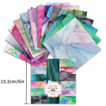 24 lapų spalvingi rankdarbių popieriaus trinkelės, pjaustymo &scaron;tampai Meno fonas Origami i&scaron;karpų knygelių kortelių kūrimas
