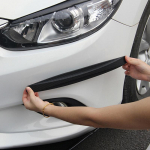 2X Juodos anglies pluo&scaron;to tekstūros apsauga nuo įbrėžimų Automobilio SUV buferio kra&scaron;to apsauginė juostelė