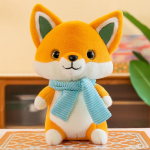 &Scaron;alikas Fox Doll pliu&scaron;inis žaislas 25cm  0.14kg geltona