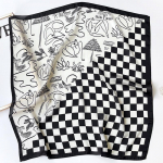 2204 New Fashion mažas kvadratinis &scaron;alikas pavasario ir rudens &scaron;ilumai, kremas nuo saulės, skara, dvigubos paskirties &scaron;alikas, profesionalus &scaron;alikas, galvos skara 70*70CM