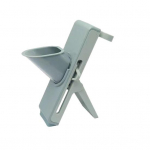 Daržovių pjaustytuvas nerūdijančio plieno peiliukais Daugiafunkcis virtuvės prietaisas greitam pavalgymui pilka