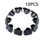 10 vnt. Automobilio kapoto izoliacijos kniedės fiksatoriai 1H5863849A01C VW Polo Tiguan Passat B5 B6 SEAT Leon 2 Skoda Octavia 2 juoda