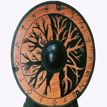 Viking Cosplay medinis skydas viduramžių kostiumas Vikingo skydas mū&scaron;iui paruo&scaron;tas vikingų skydas Ragnar skydas