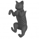 Inovatyvus arbatos difuzorius Tikslios skylutės Žavingas Easy Clean Cats arbatos sietelis juoda