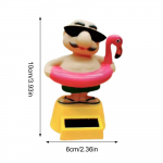 Solar Power Bobblehead bikini Old Man Desktop Swing Statulėlės Bobble Dancer Juokingas automobilio prietaisų skydelio ornamentas biurui geltona