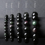 Natūralios vaivoryk&scaron;tės akių obsidiano apyrankės ledo obsidiano aukso obsidiano sidabro obsidiano kri&scaron;tolinės apyrankės papuo&scaron;alai 8mm