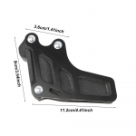 Motociklo grandinės ratų apsauga, skirta KAYO T2 T4 T/X6 motokroso grandinės kreiptuvo apsaugai, aliuminio lydinio motociklo purvo duobės dviračio daliai juoda