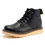 Pirmo sluoksnio karvės odos darbo batai Natūralios odos Martin Boots Trumpi Batai Lauko Lokomotyvų Batai Retro ir Bare Boots Kvėpuojantys odiniai batai 35 geltona