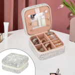 Kalnų kri&scaron;tolų papuo&scaron;alų dėžutė Papuo&scaron;alų dėklas Dekoratyvinė skrynutė Vėrinių Auskarų Organizatorius skirtas balta