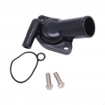 Water Neck Thermostat Housing Compatible Black Metal for 253 308 V8 Engines Replace Parts Easy to
