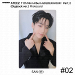ATEEZ 11-asis mini albumas Auksinė valanda Part.2 Digipack Ver Oficiali nuotraukų kortelė KPOP San #2