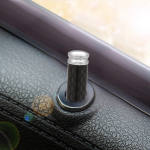 Automobilio vidaus durų užrakto rankenėlės traukimo kai&scaron;čiai strypo dangtelio vidinė durų užrakta universali, tinka 5,5 mm skylei 4 vnt. juoda